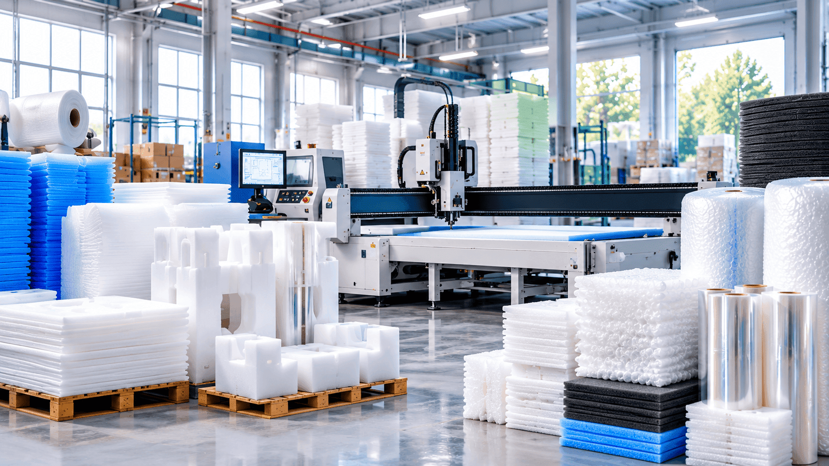 Custom EPE foam die cutting and cushioning