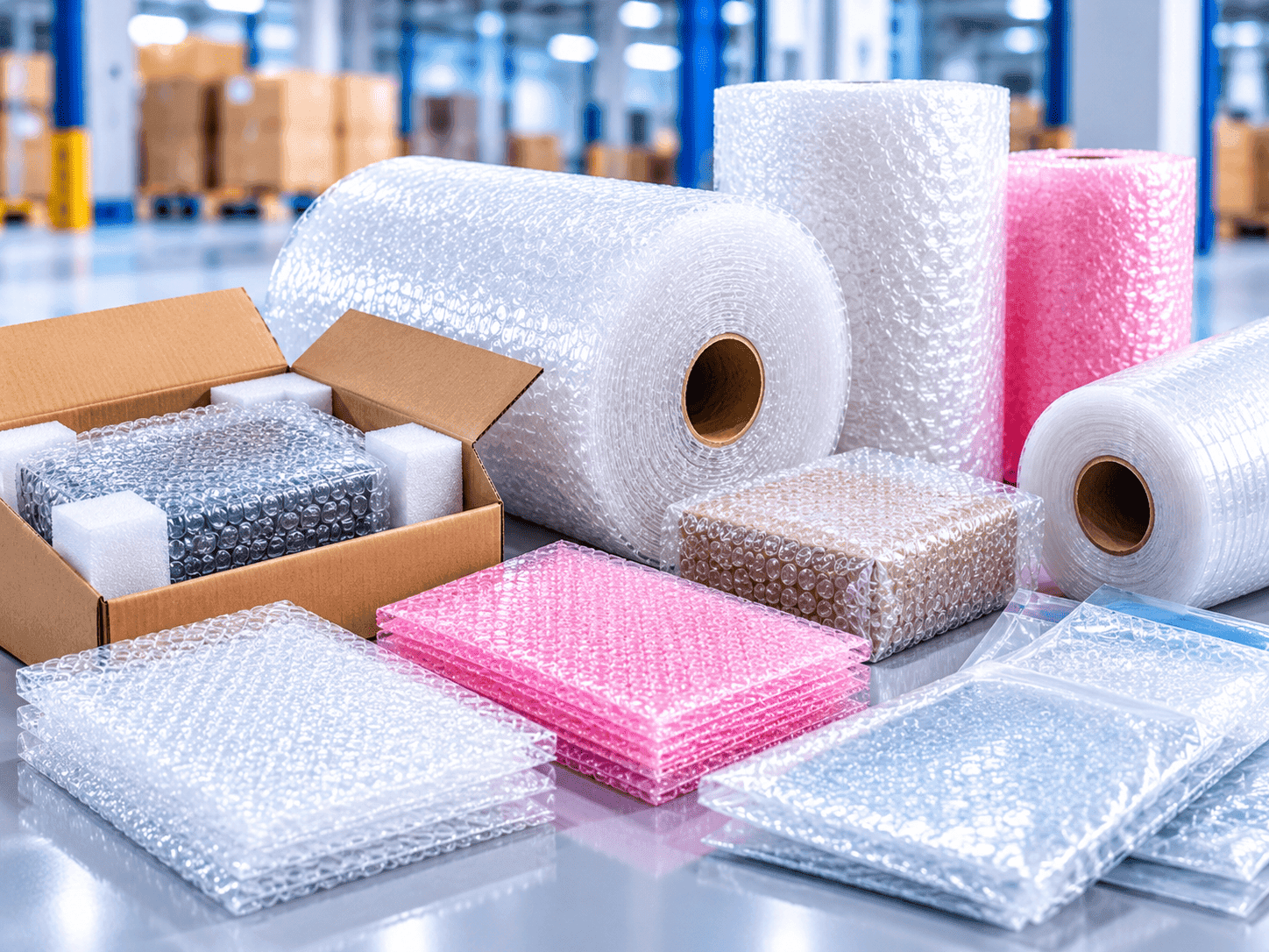 LDPE Air Bubble Wrap & Barrier Cushioning Pouches