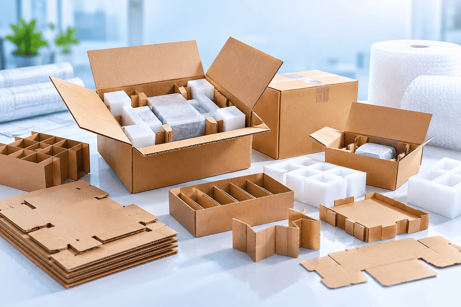 Custom CAD Engineered Packaging with Precision Die-Cut Foam Fitments